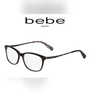 Bebe On Fire Jet Black Prescription Glasses Frames